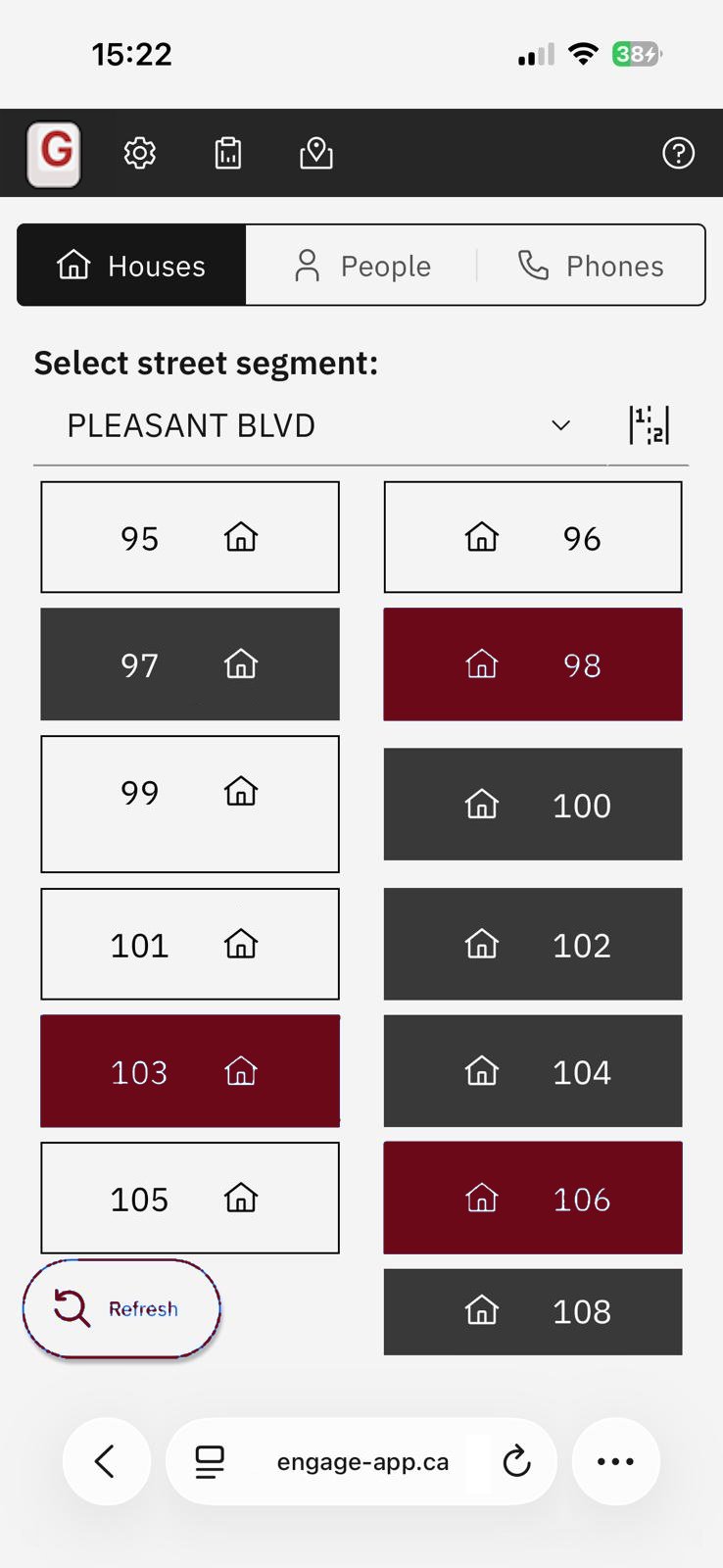 Engage canvassing app